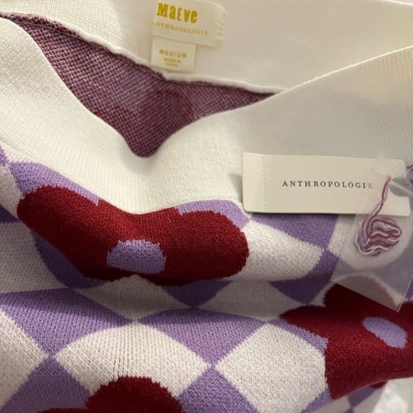 NWT ANTHROPOLOGIE MAEVE KNIT MINI SKIRT (M) - Picture 8 of 14